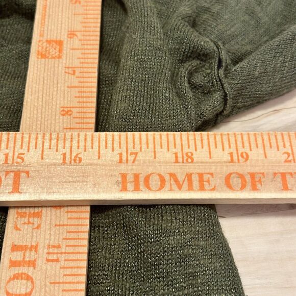 M By Michael Stars Size 1 S/M Cardigan Sweater Cotton Blend Knit Green - Picture 8 of 9